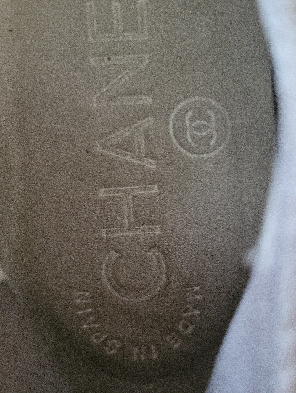 Chanel Authentic canvas espadrilles white sequin CC logo Shoes - Picture 11 of 15